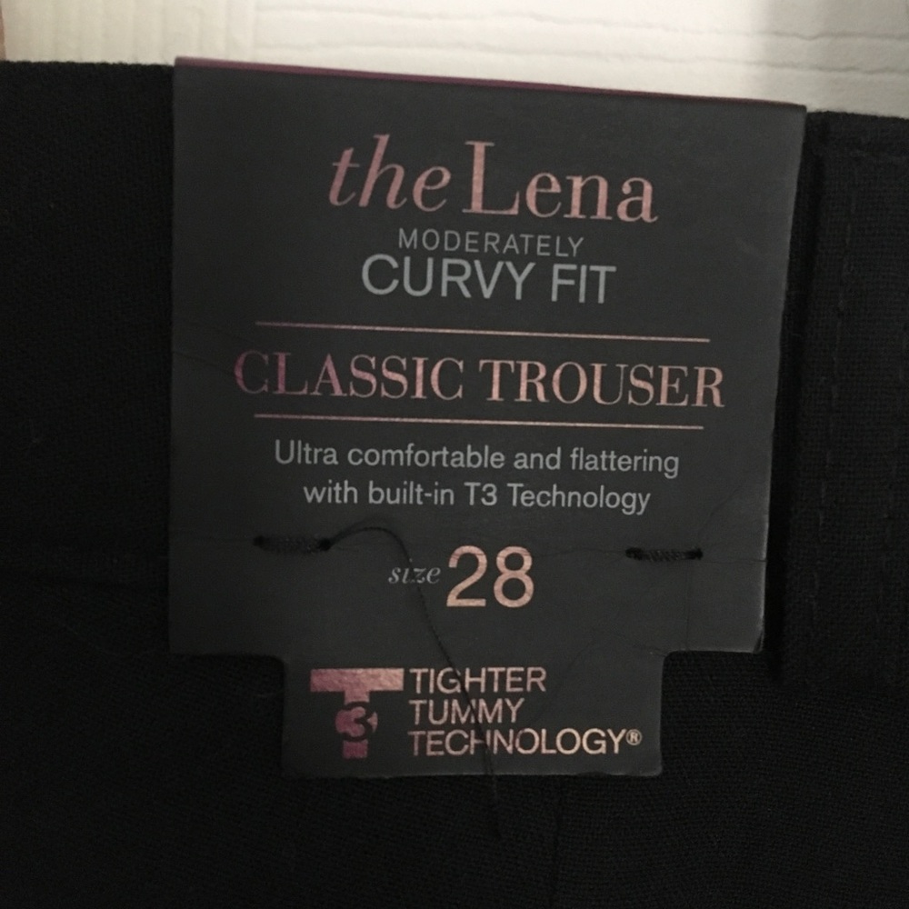 Black Lena T3 Lane Bryant trousers 28 average